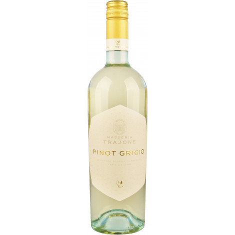 Вино "Pinot Grigio Terre Siciliane  IGP" біл.сух 0,75л 12% (Італія, Сицилія, ТМ "Masseria Trajone")
