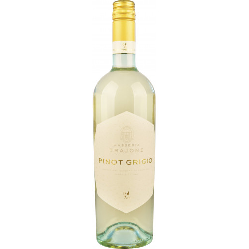 Вино "Pinot Grigio Terre Siciliane  IGP" біл.сух 0,75л 12% (Італія, Сицилія, ТМ "Masseria Trajone")