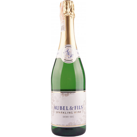 Вино ігристе "Aubel&Fils" біл. н/сух 0,75л 10,5% (Франція, Ельзас, ТМ "Aubel&Fils")