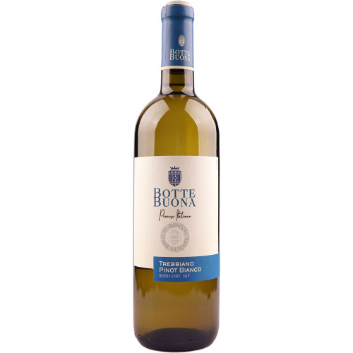 Вино "Trebbiano Pinot Blanco Rubicone IGT" н/сух 0,75 л 11% (Італія, Емилія-Ромонья , ТМ "Botte Buona")