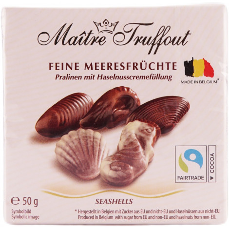 Праліне  «Mini Sea Shells» 50г (Бельгія, ТМ "Maitre Truffout") 88076