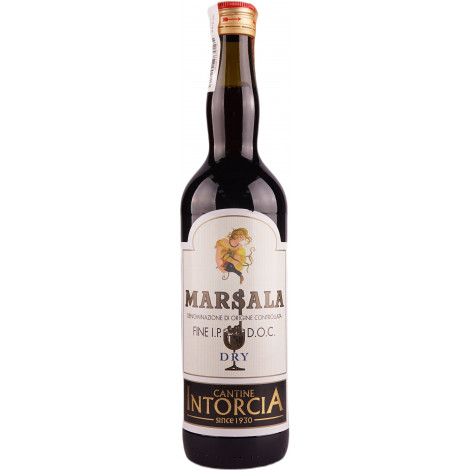 Вино крiплене "Marsala Fine I.P DOC" бiл.сух 0,75л 17% (Італія,  Сицилія,  ТМ "Intorcia")