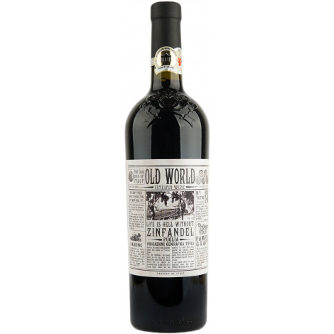 Вино "Zinfandel Puglia IGT 20" чер.сух 0,75л 14,5% (Італія, Апулия, ТМ "Old World")