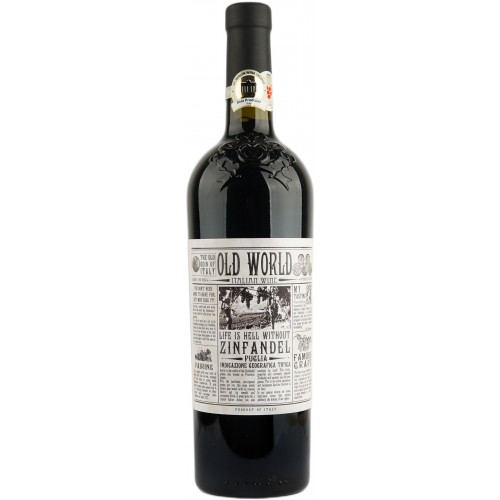 Вино "Zinfandel Puglia IGT 20" чер.сух 0,75л 14,5% (Італія, Апулия, ТМ "Old World")