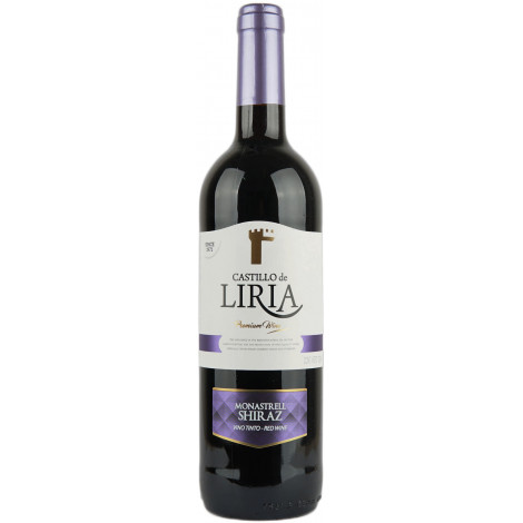 Вино "Monastrell Shiraz Castillo de Liria" чер.сух. 0.75л 12.5% (Іспанія, Валенсія, ТМ "Castillo de Liria")