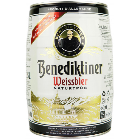 Пиво "Benediktiner Weissbier Wheat"" 5л 5,4% ж/б (Німеччина, ТМ "Benediktiner")