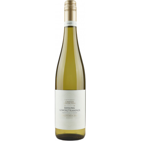 Вино тихе"Riesling - Gewurztraminer"біле, нап/сух. 11,5% 0,75л (Німеччина,Пфальц, ТМ "Crafted Collection")