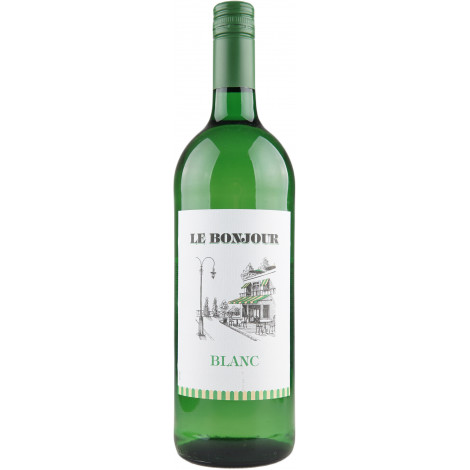 Вино " Le Bonjour White" 1л бiле сух. 10,5% (Франція, TM "Le Bonjour")