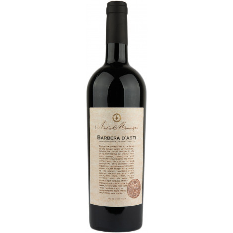 Вино "Barbera d'Asti  DOCG" черв. сух. 0,75л 13,5% (Італія, П'ємонт, ТМ "Antico Monastero")