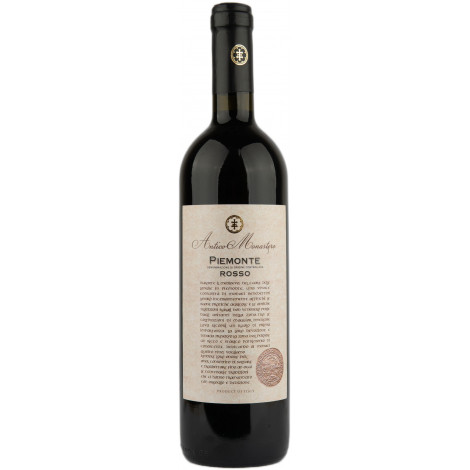 Вино " Rosso Piemonte DOC " черв. сух. 0,75л 13,5% (Італія, П'ємонт, ТМ "Antico Monastero")