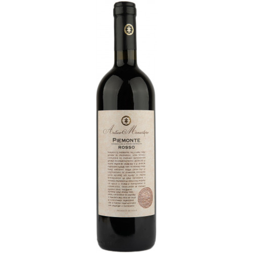 Вино " Rosso Piemonte DOC " черв. сух. 0,75л 13,5% (Італія, П'ємонт, ТМ "Antico Monastero")