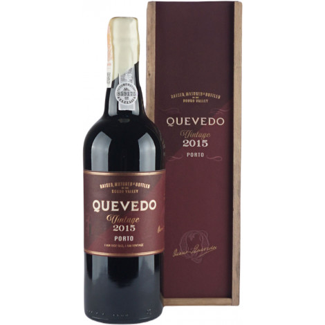 Портвейн "Quevedo Vintage 2015 Porto" 0,75 л 19,5% дер. кор. (Португалія TM "Quevedo")