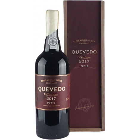 Портвейн "Quevedo Vintage 2017 Porto" 0,75 л 19,5% дер. кор. (Португалія TM "Quevedo")