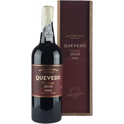 Портвейн "Quevedo Vintage 2018 Porto" 0,75 л 19,5% дер. кор. (Португалія TM "Quevedo")