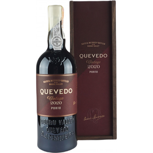 Портвейн "Quevedo Vintage 2020 Porto" 0,75 л 19,5% дер. кор. (Португалія, Дору, TM "Quevedo")