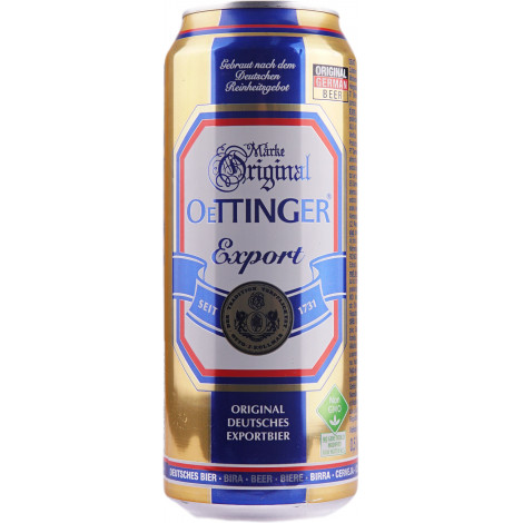 Пиво "Oettinger Export Lager" 0,5 л ж/б  5,4% (Німеччина, TM "Oettinger")