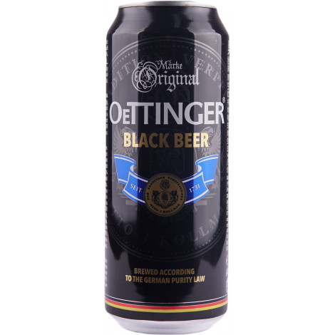 Пиво "Oettinger Black Beer" 0,5л ж/б  4,9% (Німеччина, TM "Oettinger")