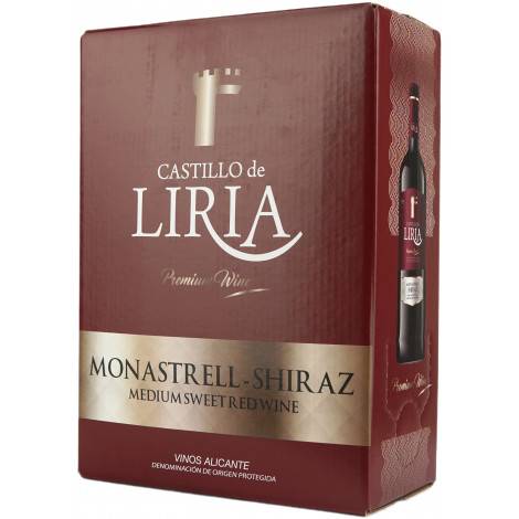 Вино "Castillo de Liria" черв,нап/сол 3л 11,5% (Іспанія, Валенсія, ТМ "Castillo de Liria")