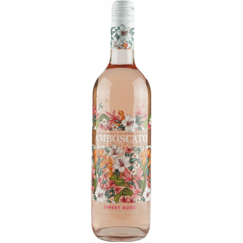 Вино "Amboscato Rose" 0,75л рож. нап/солод. 5% (Італія, П'ємонт, TM "Amboscato")