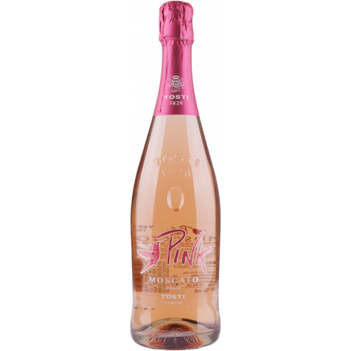 Вино ігристе "Pink Moscato VSAQ" 0,75л рож. солод. 7% (Італія, П'ємонт, ТМ "Tosti")