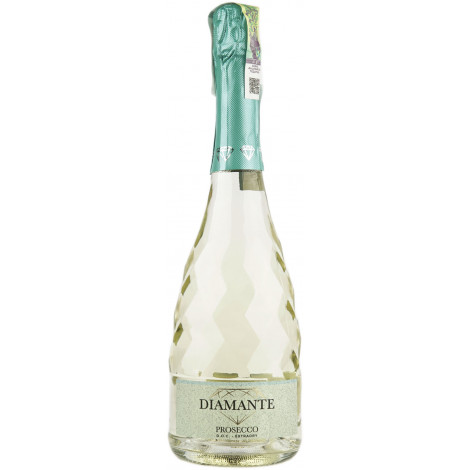 Вино ігристе "Prosecco DOC Spumante" 0,75л бiл. екст. сух.  11% (Італія, Венето, TM "Diamante")