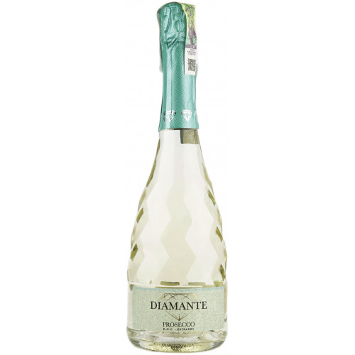Вино ігристе "Prosecco DOC Spumante" 0,75л бiл. екст. сух.  11% (Італія, Венето, TM "Diamante")