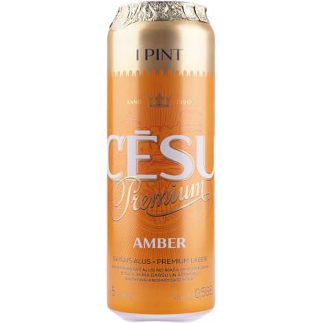 Пиво "Cesu Premium Amber" 0,568л з/б 5% (Литва, TM "Cesu")