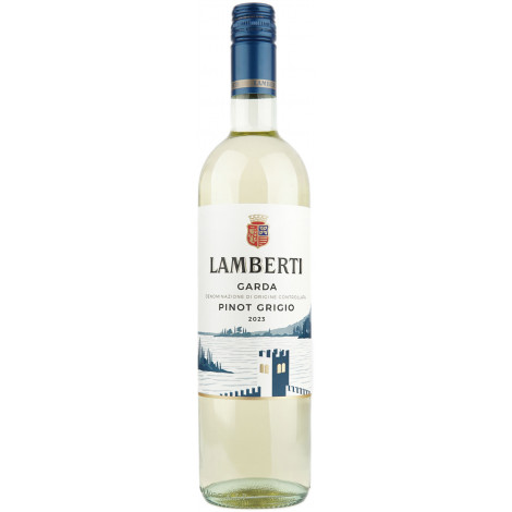 Вино "Pinot Grigio Garda DOC" біл.сух.  0,75л 12% (Італія, Венето,Гарда, ТМ "Lamberti")