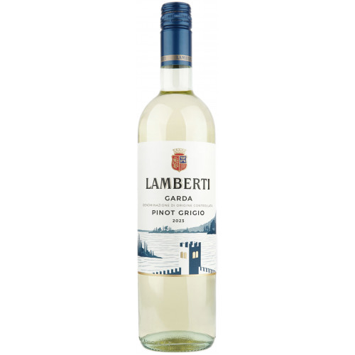 Вино "Pinot Grigio Garda DOC" біл.сух.  0,75л 12% (Італія, Венето,Гарда, ТМ "Lamberti")