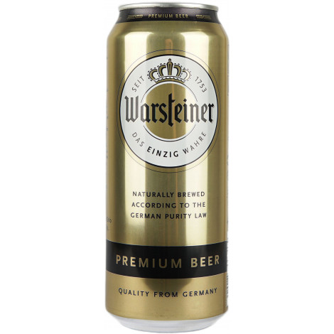 Пиво "Warsteiner Premium Verum" світле 4,8% 0,5л ж/б (Німеччина, ТМ "Warsteiner")