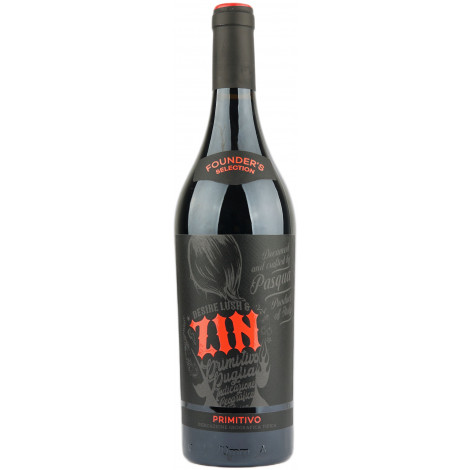Вино "Primitivo Puglia Founders Selection" черв. сух. 0,75л 14% (Італія, Апулія, ТМ "ZIN")