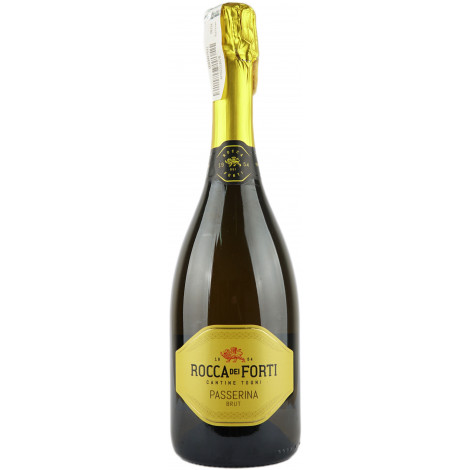 Вино iгристе "Passerina Brut" 0,75л біл. брют 12 % (Італія, Марке, TM "Rocca Dei Forti")