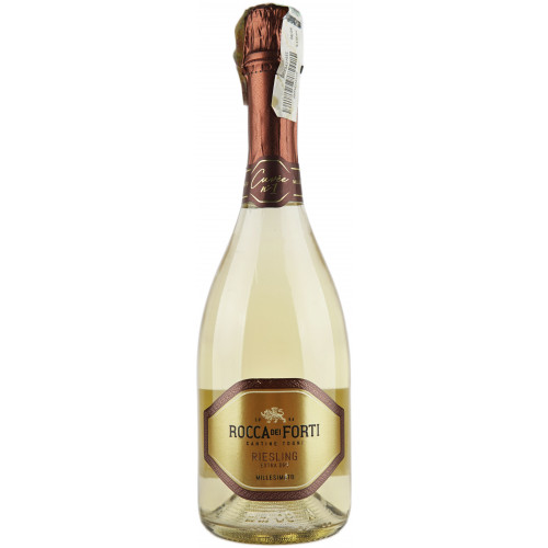 Вино iгристе "Riesling Extra Dry" 0,75л біл. екс/сух 12,5% (Італія, Марке, TM "Rocca Dei Forti") Вино iгристе "Riesling Extra Dry" 0,75л біл. екс/сух 12,5% (Італія, Марке, TM "Rocca Dei Forti")