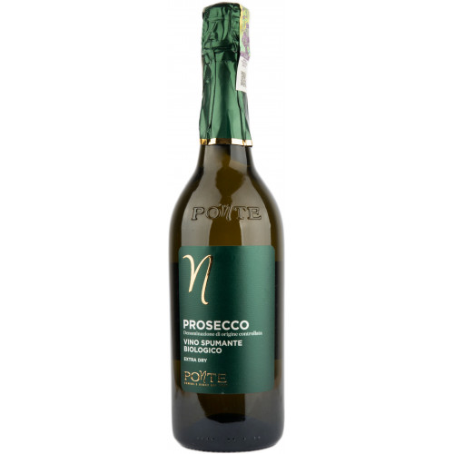 Вино ігристе "Prosecco Spumante DOC BIO" біл.екстра/сух 0,75л 11.5% (Італія, Венето, ТМ " Ponte")