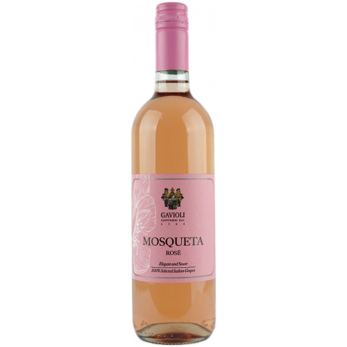 Вино "Mosqueta Gavioli Rose" 0,75л рож. напів/солод. 5% (Італія, Пьемонт, TM "Gavioli") Вино "Mosqueta Gavioli Rose" 0,75л рож. напів/солод. 5% (Італія, Пьемонт, TM "Gavioli")