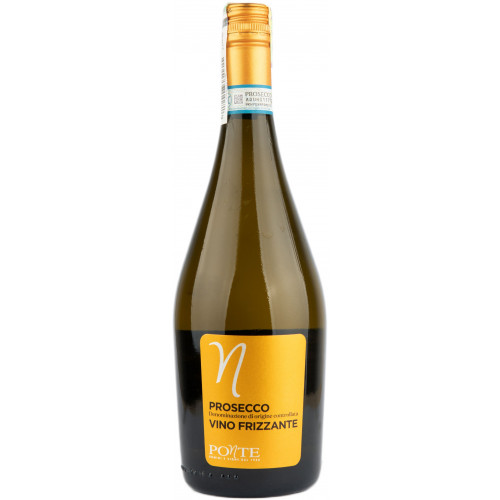 Вино фрізанте "Prosecco  DOC Frizzante" біл.брют 0,75л 10,5% (Італія, Венето, ТМ "Ponte")