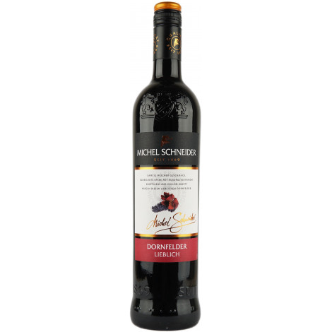 Вино "Dornfelder Red  sweet" черв. нап/солод 0,75л 11% (Німеччина, Мозель,ТМ "Michel Schneider")