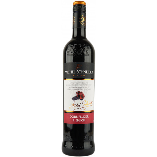 Вино "Dornfelder Red sweet" черв. нап/солод 0,75л 11% (Німеччина, Мозель,ТМ "Michel Schneider") Вино "Dornfelder Red sweet" черв. нап/солод 0,75л 11% (Німеччина, Мозель,ТМ "Michel Schneider")