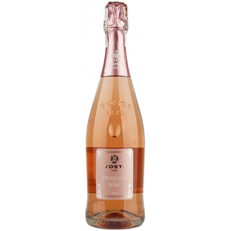 Вино ігристе "Prosecco DOC Tiffany" 0,75л рож. брют. 11% (Італія, Венето, TM "Tosti")