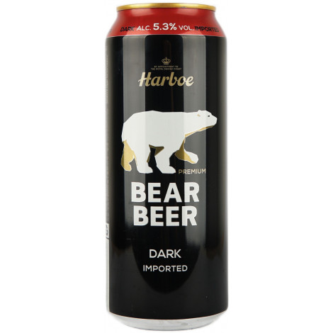 Пиво темне "Beаr Beer Dark" 0,5л 5.3% з/б (Данія, ТМ "Beаr Beer")