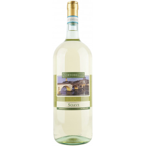 Вино тихе "Soave DOC Portobello" 1,5л біл. сух. 11,5% (Італія, Венето, TM " Portobello")