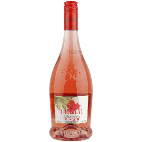Вино фрізанте "Moscato Tropical Strawberry" рож.солод. 0,75л 5,5% (Італія, П'емонт,ТМ "Tropical Moscato")