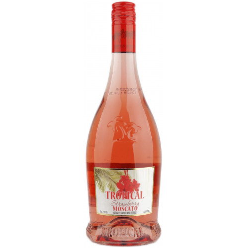Вино фрізанте "Moscato Tropical Strawberry" рож.солод. 0,75л 5,5% (Італія, П'емонт,ТМ "Tropical Moscato")