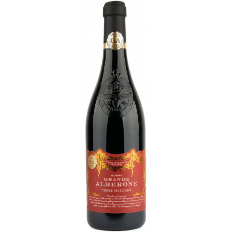 Вино "Terre Siciliane Rosso IGT" черв.сух 0,75л 14% (Італія, Сіцилія, ТМ "Grande Alberone")