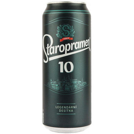 Пиво "Staroprament 10 plech" 0,5л. 4,3%  з/б (Чехія, TM "Staroprament")