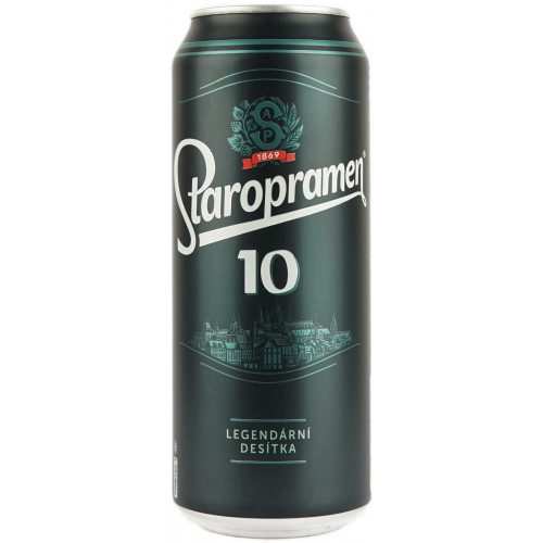 Пиво "Staroprament 10 plech" 0,5л. 4,3%  з/б (Чехія, TM "Staroprament")