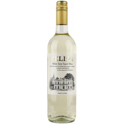 Вино "Feliza" 0,75л біл. напів/солод. 11% ( Іспанія, Арагон TM "Feliza")
