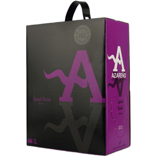 Вино "Syrah Roble Azareno" черв.сух 3л 13% (Іспанія, Ла Манча, ТМ "Azareno")