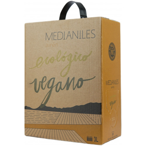 Вино "Airen Medianiles" біл.сух 3л 11% (Іспанія, Ла Манча, ТМ "Medianiles")