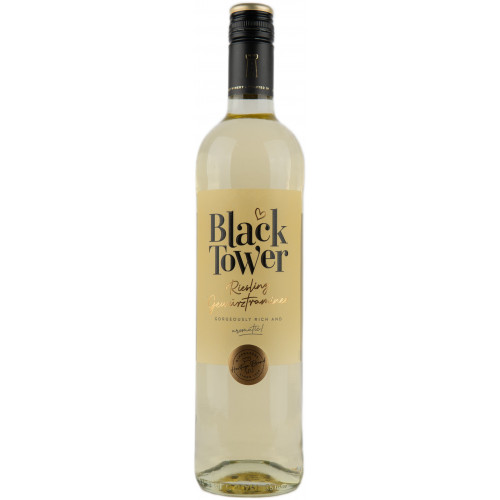Вино "Riesling Gewurztraminer " біл. напів/сух 0,75л 12% (Німеччина, Пфальц, ТМ "Black Tower")